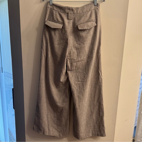 See U Soon Anthropologie Women’s Wool Blend Wide Leg Trouser Pants Size 4 - Picture 3 of 6